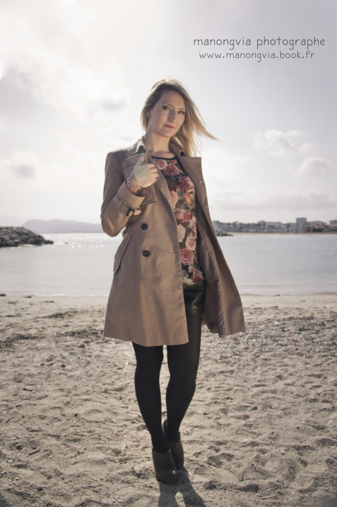 Look haut roses Mango blog mode From Toulon with Love