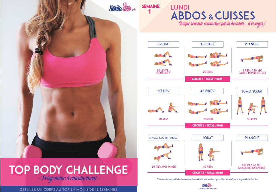 tbc top body challenge PDF